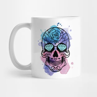 Aquarela Skull Mug